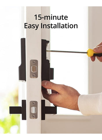 eufy eufy Security Smart Lock C210, 5-in-1 Keyless Entry Door Lock, Built-in WiFi Deadbolt, Smart Door Lock, No Bridge Required, Easy Installation, Touchscreen Keypad, App Remote Control, BHMA Cert | Best Price UAE | Dubai, Abu Dhabi