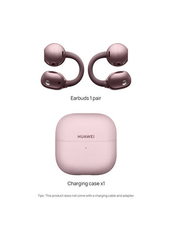 HUAWEI FreeClip 2 Wireless Earphones, Bluetooth Earbuds, Airy C-bridge Design, Adaptive Open-ear Listening, Crystal-clear Calls, 38 Hours Long Battery Life, Compatible with iOS & Android, IP57 With Free Loss Care Berry Purple purple | Best Price UAE | Dub