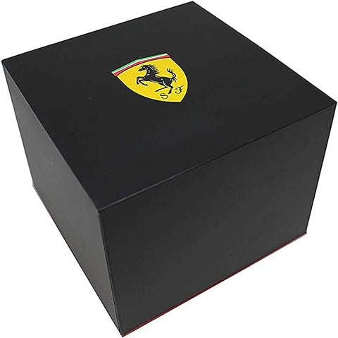 SCUDERIA FERRARI FORZA EVO MEN's BLACK DIAL, BLACK SILICONE WATCH - 0830903