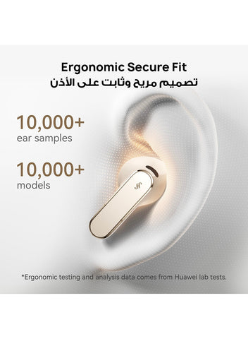 FreeBuds Pro 5 Wireless Earbuds, Dual-Engine AI Noise Cancellation for Business & Office, Secure Fit with Immersive Sound, Stable Calls, IP57 Waterproof for Sports, 38H Long Battery Life, Grey