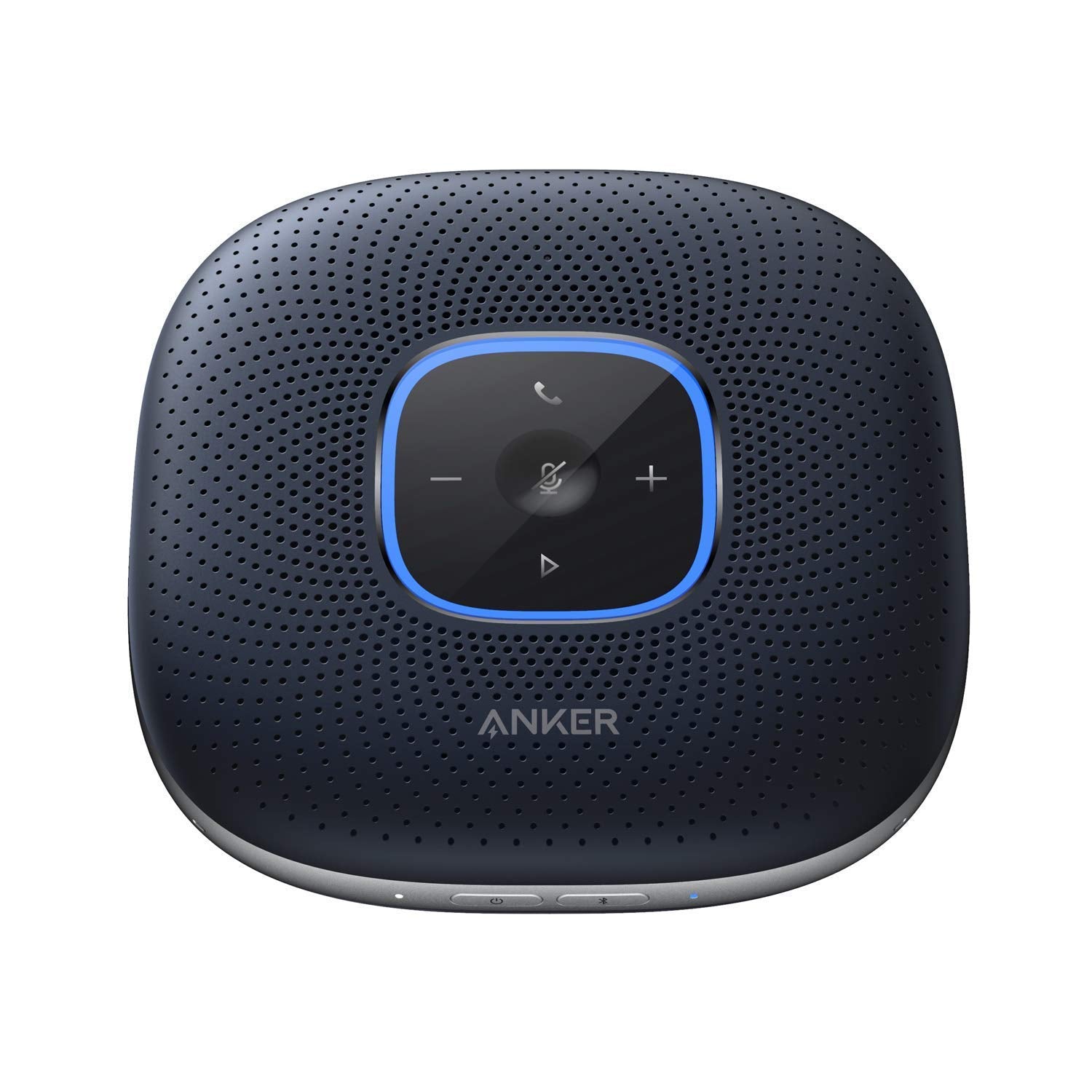 Anker Conference Microphone, PowerConf Bluetooth Speakerphone with 6 Mics, Enhanced Voice Pickup, 24H Call Time, USB C, Computer Conference Speaker Compatible with Leading Platforms, For Home Office | Black