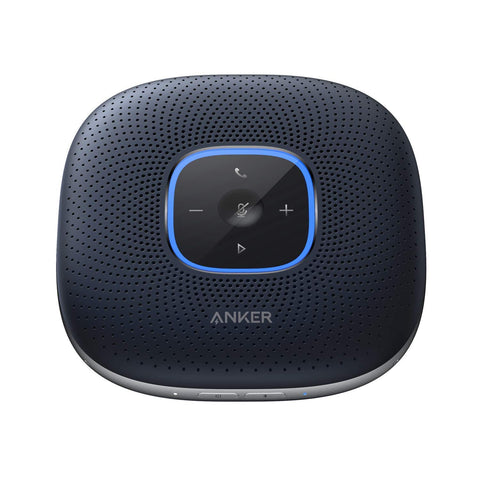 Anker Conference Microphone, PowerConf Bluetooth Speakerphone with 6 Mics, Enhanced Voice Pickup, 24H Call Time, USB C, Computer Conference Speaker Compatible with Leading Platforms, For Home Office | Black