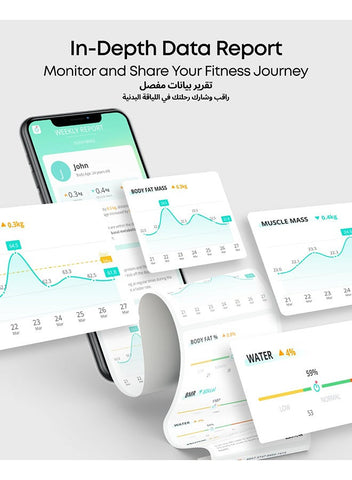 eufy Smart Scale P2 Pro Weight Scale With Wi-Fi Bluetooth 16 Measurements Including Heart Rate Body Fat Bmi Muscle And Bone Mass 3D Virtual Body Mode 50 G/0.1 Lb | Best Price UAE | Dubai, Abu Dhabi
