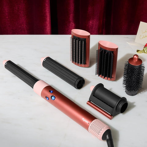 Dyson Special Edition Airwrap Complete Long Multi-Styler in Strawberry Bronze and Blush Pink with Detangling Comb - International Version