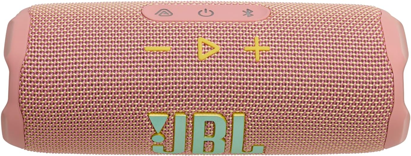 JBL Flip 7 - JBL Pro Sound with AI Sound Boost, up to 16 hours of playtime, multi-speaker connection via Auracast, and waterproof, dustproof, drop-proof design for all adventures – Pink.