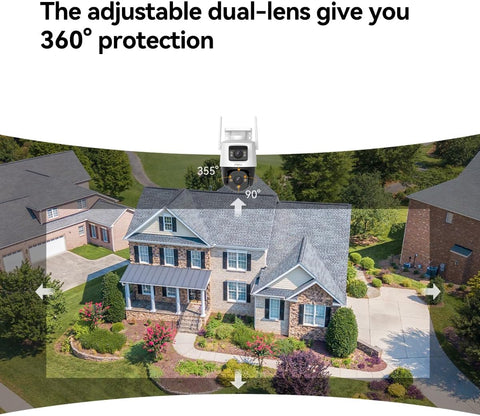 Imou Cruiser Dual, 6MP, Outdoor Dual Lens Pan & Tilt Smart Wi-Fi Plug-In Security Camera