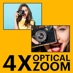 KODAK Compact Cameras - FZ45 RD - 4x CMOS - AA Batteries | 16MP Sensor, 2.7 LCD, Full HD 1080p Video, Uses 2×aa Batteries