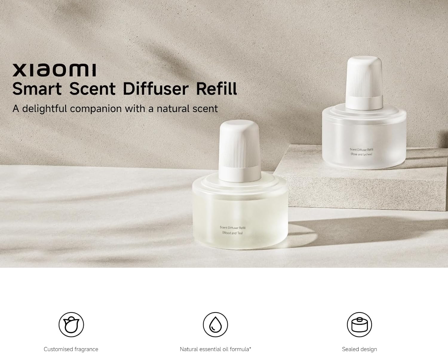 Xiaomi Smart Scent Diffuser Refill, Wood and Tea Fragrance, 135mL