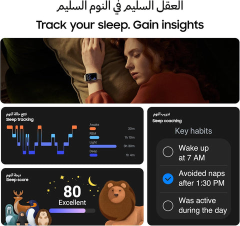Samsung Galaxy Fit3 Smartwatch, Exercise and Sleep Tracking, Fall Detection, Bluetooth, 40mm, Gray