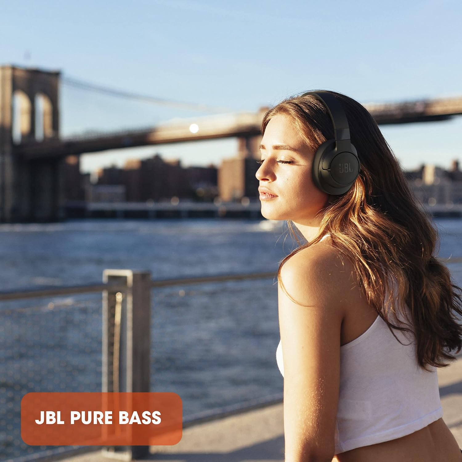 JBL JBLT760NCBLU, Standard, Wireless Headphones - Blue