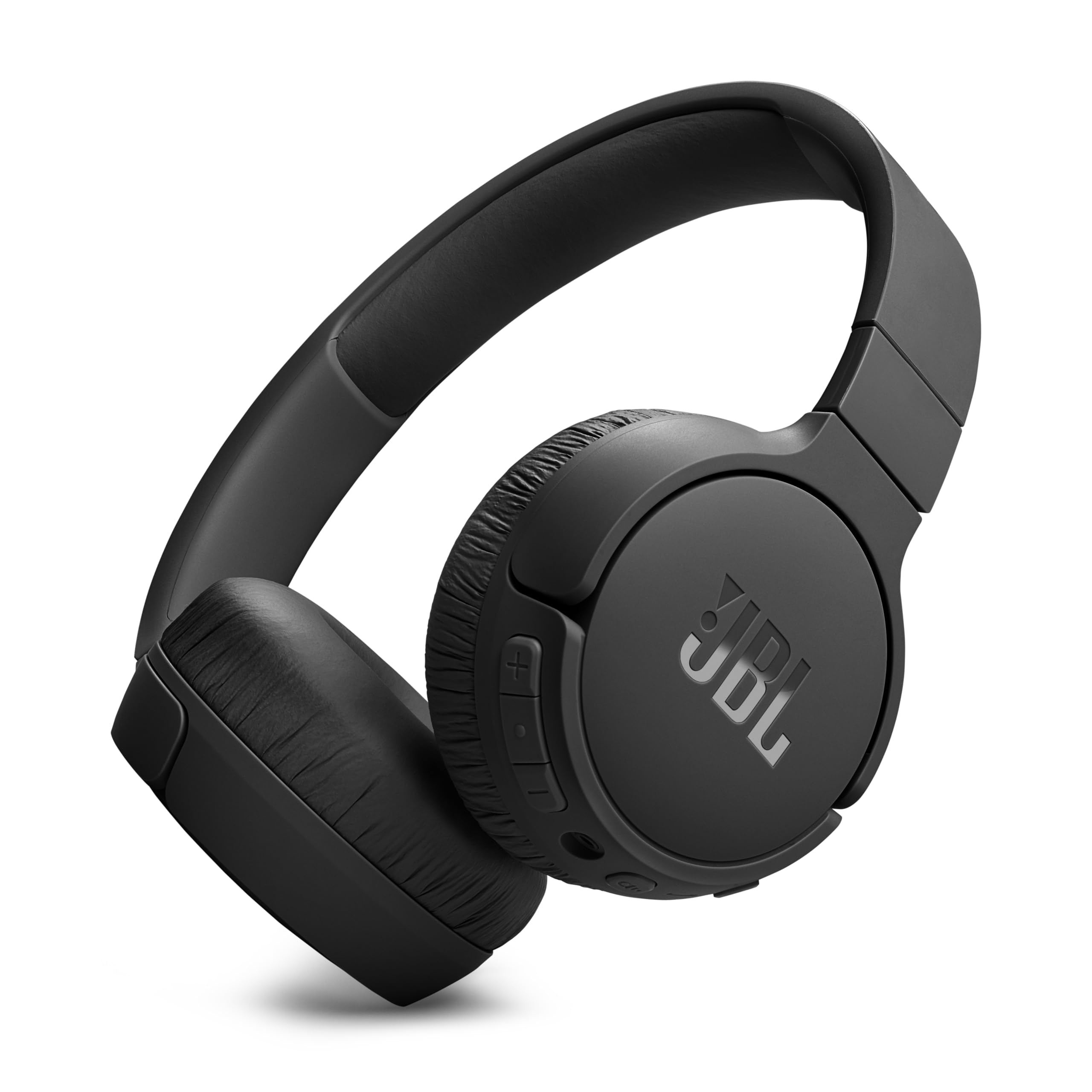 JBL Tune 520BT Wireless On-Ear Headphones, Pure Bass Sound, 57H Battery with Speed Charge, Hands-Free Call + Voice Aware, Multi-Point Connection, Lightweight and Foldable - Black, JBLT520BTBLKEU