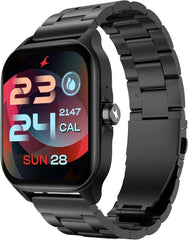 TITAN FASTRACK VIVID SMART WATCH 1.97" AMOLED SQUARE DISPLAY, BT CALLING, HEALTH SUITE, AOD, METAL BLACK