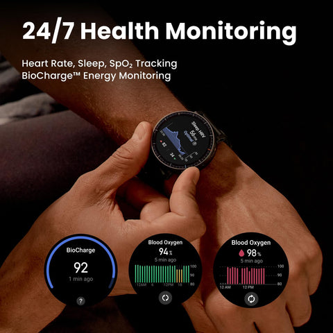 Amazfit Active Max Smartwatch 1.5 Inch AMOLED Display, 25 Day Battery, Offline Maps, NFC, GPS, 4GB Memory, 170+ Sports Modes, 5 ATM Water Protection, Heart Rate & Sleep Tracking for Android & iPhone