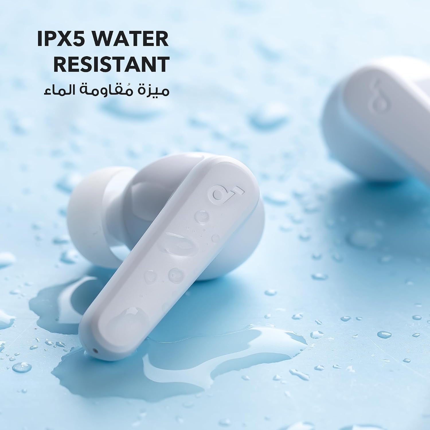 soundcore Anker P20i Bluetooth Earphones, 10mm Drivers with Big Bass True Wireless Earbuds, Bluetooth 5.3, 30H Playtime, IPX5, 2 Mics for AI Clear Calls, 22 Preset EQs, Customization via App (White)