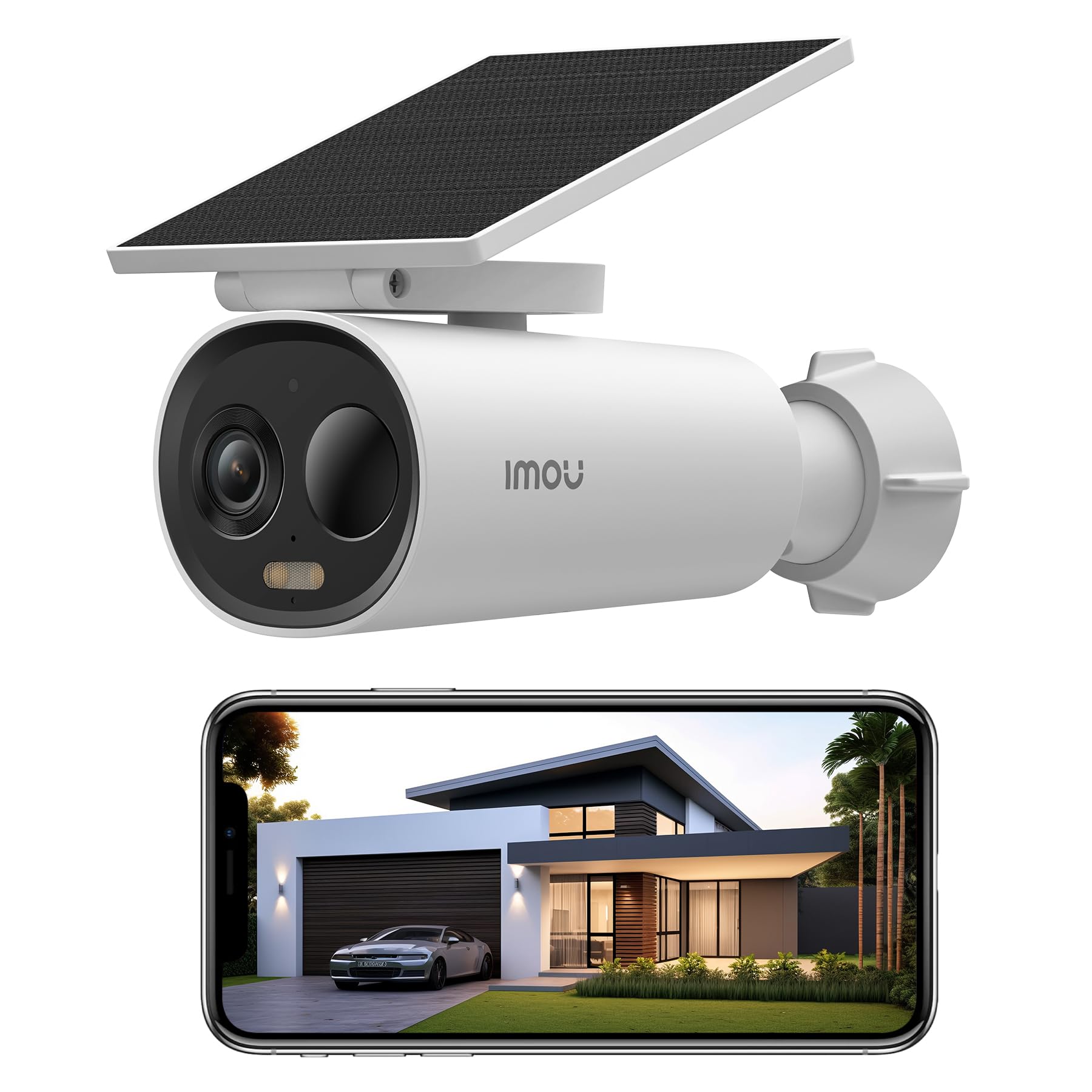 Imou 3MP Security Camera for Home, Wireless Outdoor Camera, Solar Security Camera, Outdoor Surveillance Cameras, Dome Surveillance Cameras Cell PT 3MP with New 3W Solar Panel