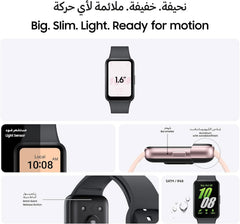 Samsung Galaxy Fit3 Smartwatch, Exercise and Sleep Tracking, Fall Detection, Bluetooth, 40mm, Gray
