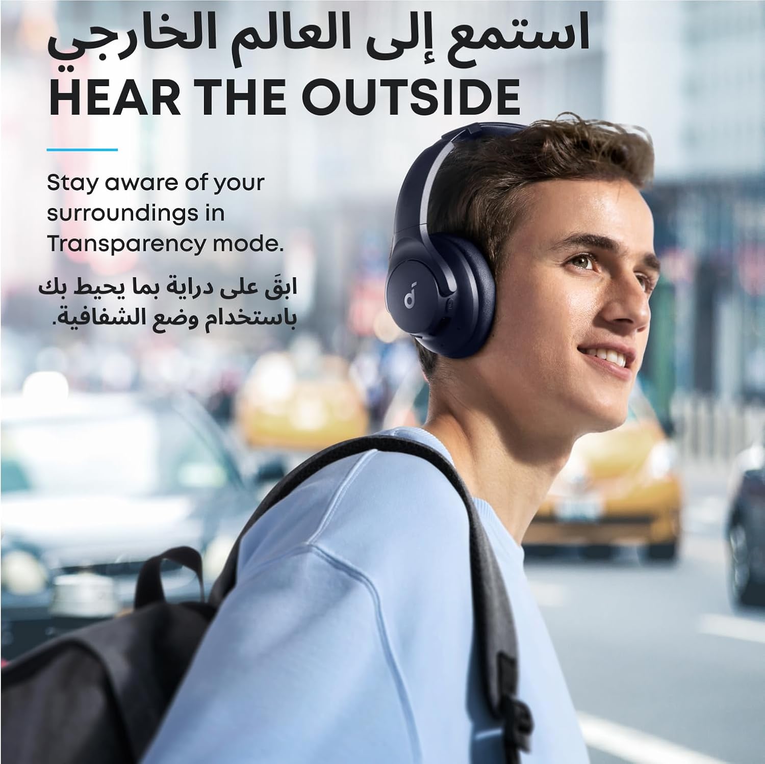 Soundcore by Anker Q20i Hybrid Active Noise Cancelling Headphones, Wireless Over-Ear Bluetooth, 45H Long ANC Playtime, Hi-Res Audio, Big Bass, Customize via an App, Transparency Mode