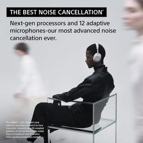 Sony WH-1000XM6 The Best Noise Canceling Wireless Headphones, HD NC Processor QN3, 12 Microphones, Adaptive NC Optimizer, Mastered by Engineers, Studio-Quality, 30-Hour Battery, Sand Pink (2026 Color)