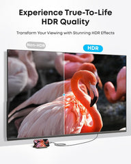 Anker HDMI Cable, 4K@60Hz Ultra-Fast Nylon-Braided USB C to HDMI Cord with Advanced Shielding, Thunderbolt 5/4/3, For MacBook, iPad, iPhone,HD TV, and More (3 FT)