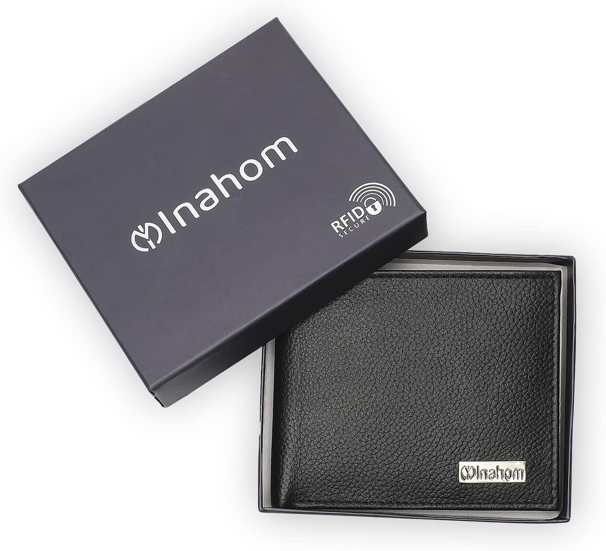 Bi-Fold Organised Wallet Flat Nappa Genuine and Smooth Leather Upper IM2021XDA0007-001-Black