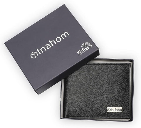 Bi-Fold Organised Wallet Flat Nappa Genuine and Smooth Leather Upper IM2021XDA0007-001-Black