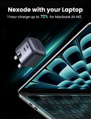 UGREEN Nexode 45W Charger GaN Dual USB C Ports Charger Type C Foldable 45W Fast iPad Adapter, Galaxy Tab Block 25W USB C Power Adapter for Samsung S25, iPhone 17 Pro Max, MacBook Air, iPad, etc
