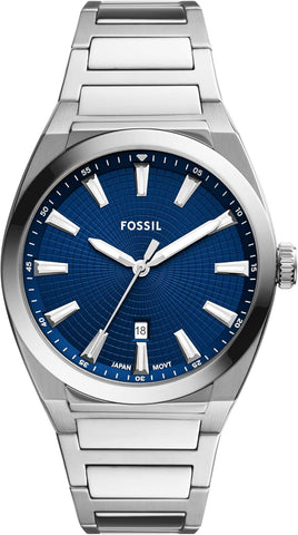 Fossil Everett Men's Watch with Stainless Steel or Leather Band