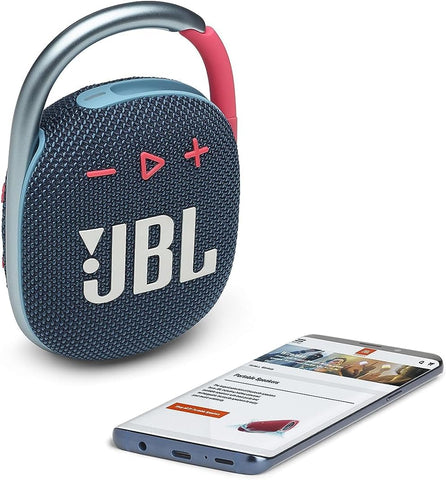 JBL Clip 4 Portable Bluetooth Speaker, 10H Battery, White, JBLCLIP4WHT