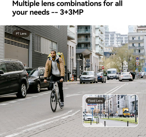 Imou Cruiser Dual, 6MP, Outdoor Dual Lens Pan & Tilt Smart Wi-Fi Plug-In Security Camera