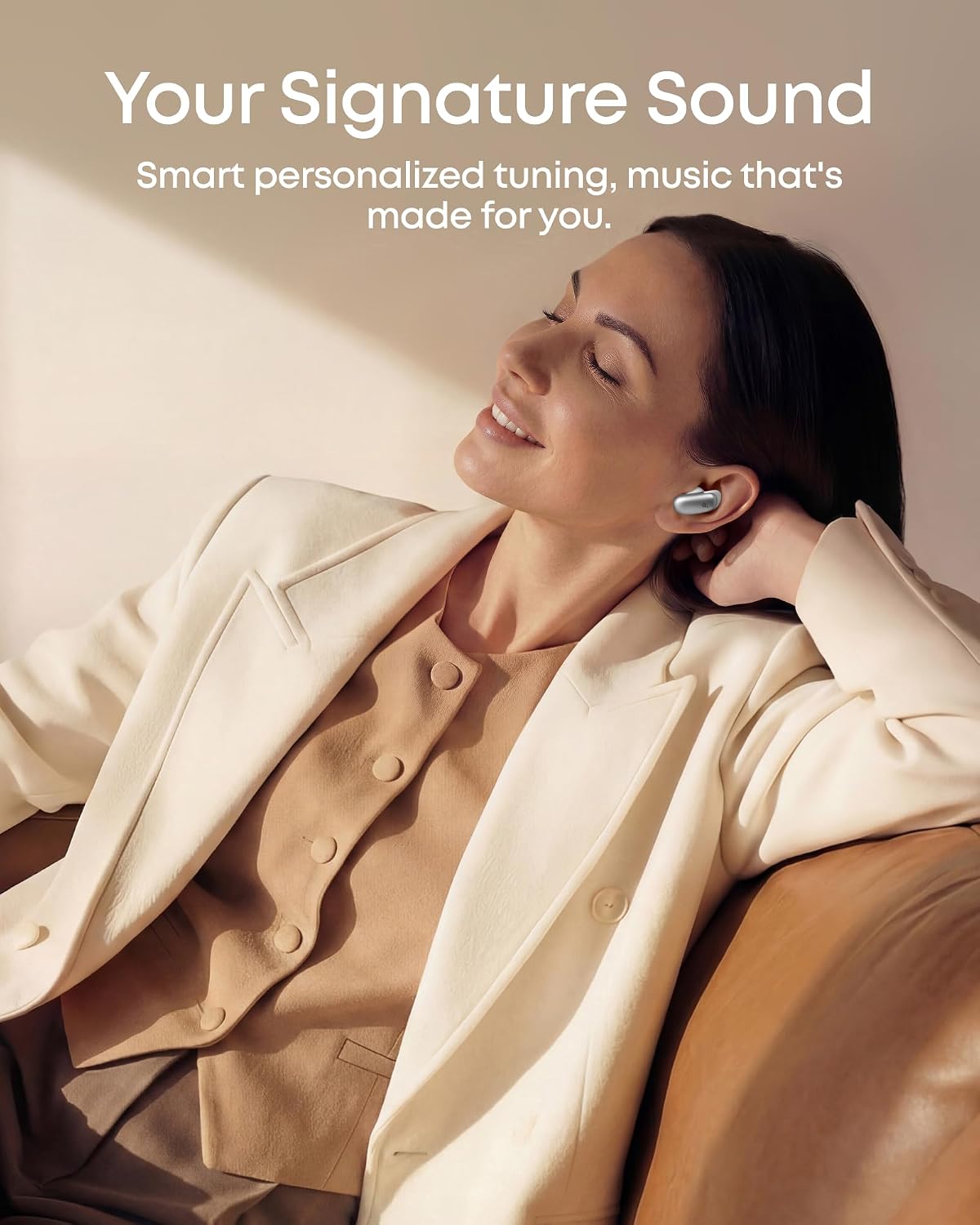 soundcore Liberty 5 Pro by Anker, Guinness World Records-Certified Call Quality, ANKER Thus™ AI Chip, Active Noise Cancelling Wireless Earbuds, Crystal-Clear Calls for Noisy Environments