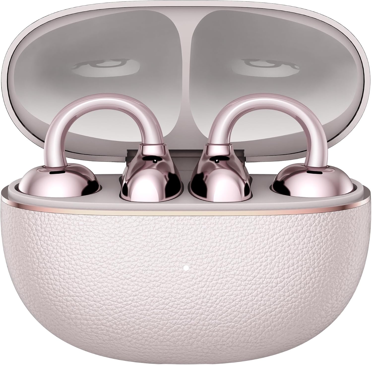 HONOR Choice Earbuds Clip 2 Pro, Open-Ear Wireless Earphones with Titanium Arch Bridge 2.0, 44-Hour Battery Life, 12mm Dual-Magnetic Drivers, Wireless Charging Support, IP54 Water Resistant, Rose Gold