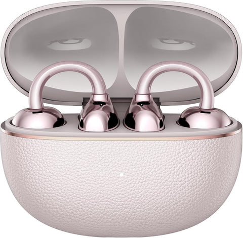 HONOR Choice Earbuds Clip 2 Pro, Open-Ear Wireless Earphones with Titanium Arch Bridge 2.0, 44-Hour Battery Life, 12mm Dual-Magnetic Drivers, Wireless Charging Support, IP54 Water Resistant, Rose Gold