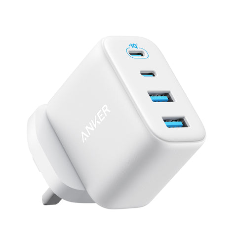 Anker Zolo USB C Charger Block, 4-Port Wall Adapter with 50W Max Output, 2 USB-C and 2 USB-A, Compact and Stable, For iPhone 17/16 Series, MacBook, iPad, Galaxy, and More (Black, Cable Not Included)
