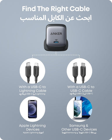 Anker Nano II 65W GaN II PPS Fast USB C Charger Adapter, Compact Charger for MacBook Pro/Air, Galaxy S24/S23, iPhone 17/16 /15/14 Series, iPad Pro, Huawei, Xiaomi, Redmi, Vivo, Oppo and More