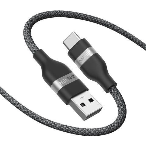 Anker Car Carplay USB to USB C Cable for iPhone17/16, Upcycled Braided USB A to USB C Car Charger Cord for Samsung Note20 and More (USB 2.0, 3FT)