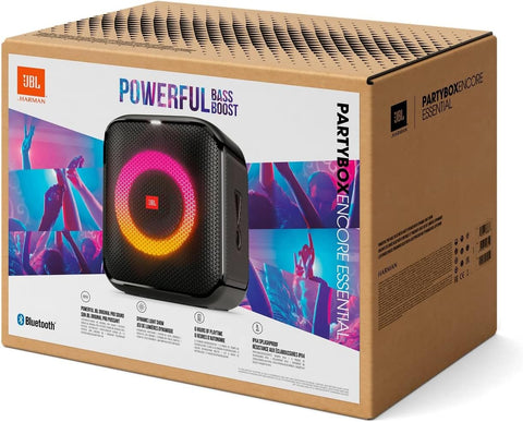 JBL Partybox Ultimate Massive party speaker with powerful sound, multi-dimensional lightshow, and splashproof design.