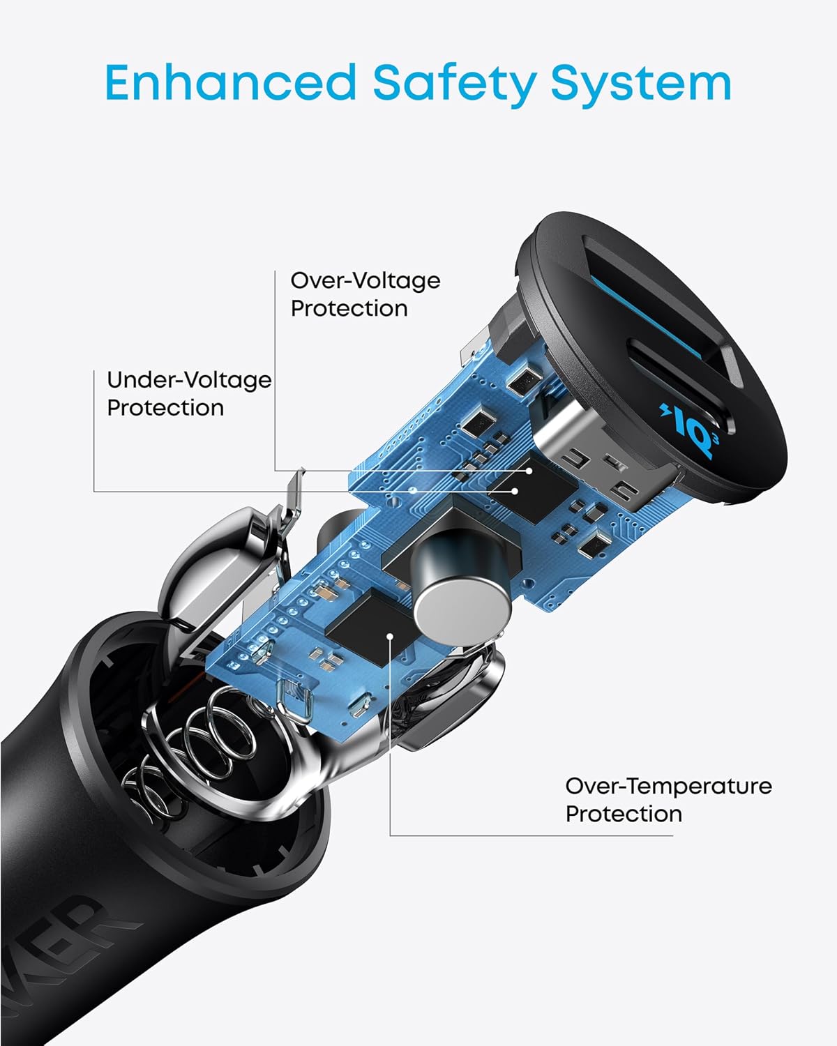 Anker USB-C Car Charger, 30W 2-Port Type-C Car Adapter,iPhone 17/16 /15/14 Series, Samsung Galaxy S26/S25/S24 Series, iPad Pro, AirPods, Huawei and More