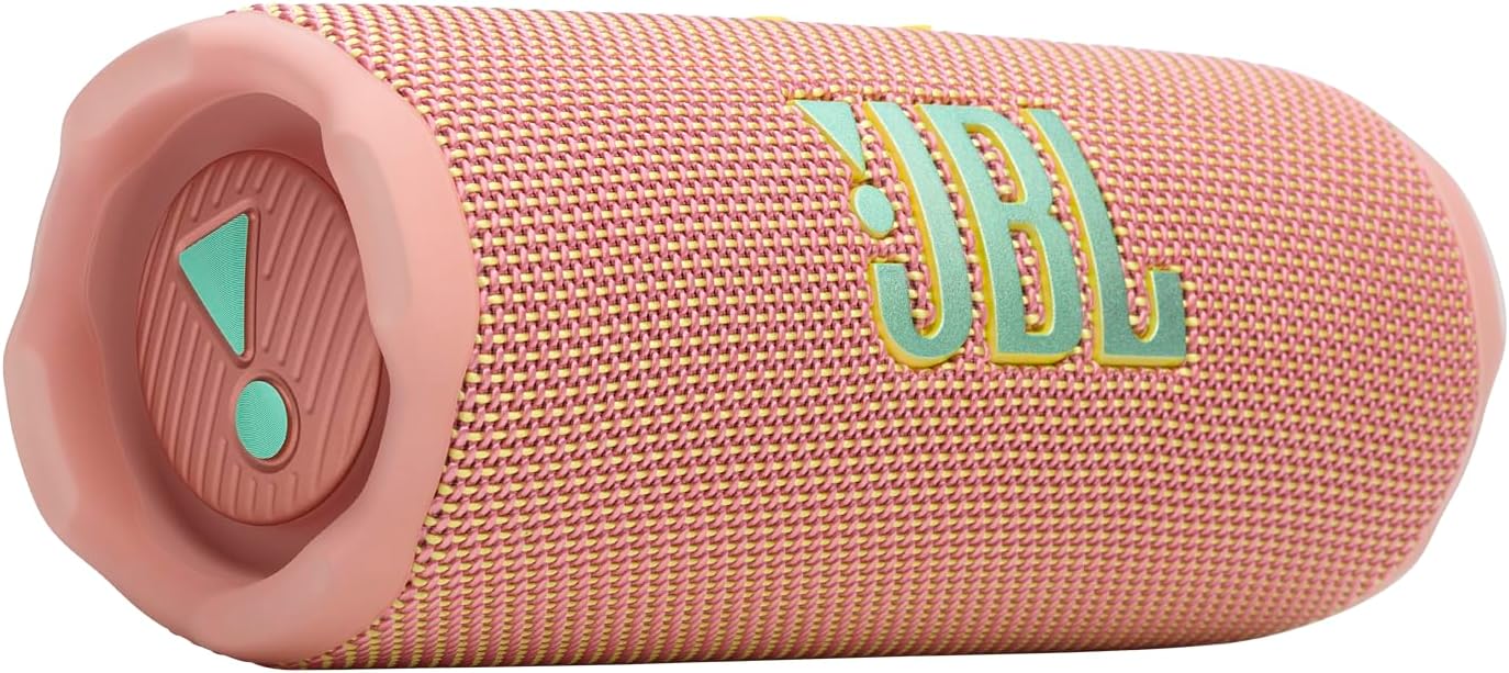 JBL Flip 7 - JBL Pro Sound with AI Sound Boost, up to 16 hours of playtime, multi-speaker connection via Auracast, and waterproof, dustproof, drop-proof design for all adventures – Pink.