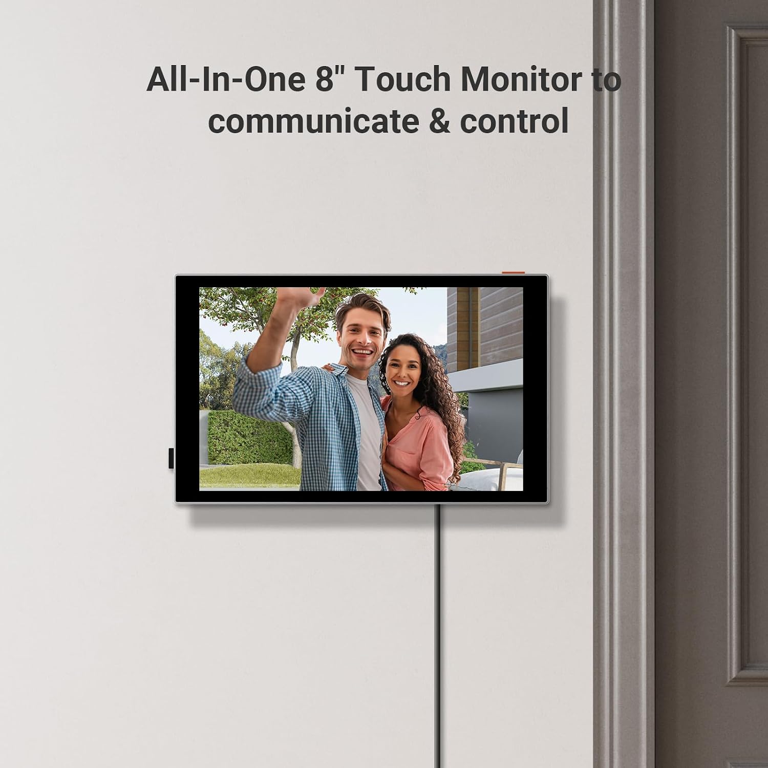 EZVIZ 4K Connected Video Intercom Doorphone with 8 Inch Touch Monitor, Indoor, Palm/Face Recognition, Remote Unlock, 2 Wires, Human Detection, RFID Option, Waterproof, Dual-Band WiFi, HP7 Pro