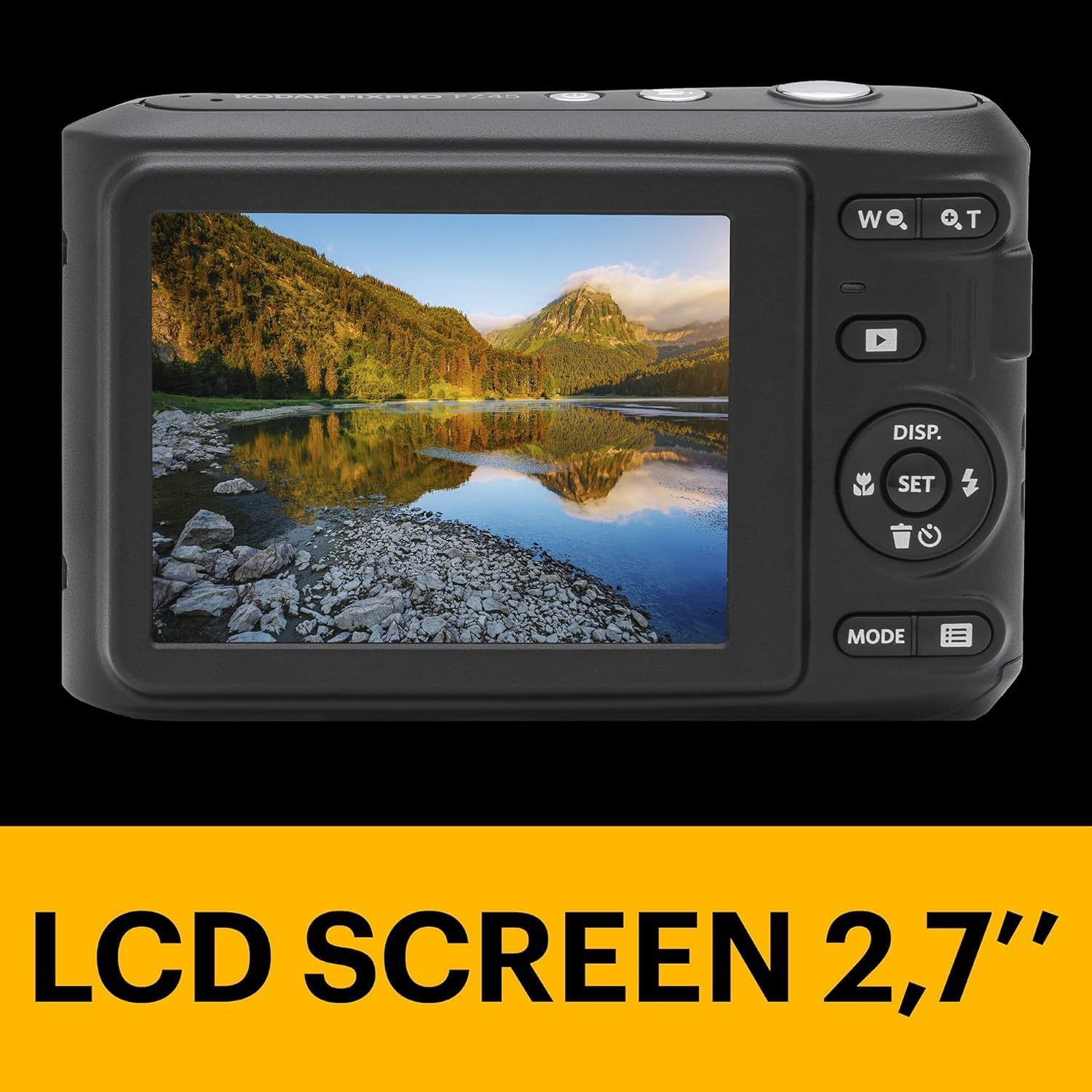 KODAK Compact Cameras - FZ45 RD - 4x CMOS - AA Batteries | 16MP Sensor, 2.7 LCD, Full HD 1080p Video, Uses 2×aa Batteries