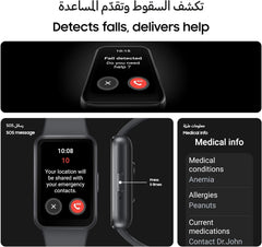 Samsung Galaxy Fit3 Smartwatch, Exercise and Sleep Tracking, Fall Detection, Bluetooth, 40mm, Gray