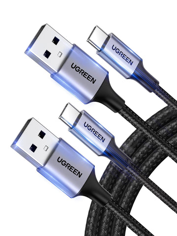 UGREEN Type C Cable 1M，Braided 18W USB A to USB C Fast Charging Cable | fast charge for usb-c devices,240Mbps fast data sync,Certified safe battery protection,Premium nylon braided