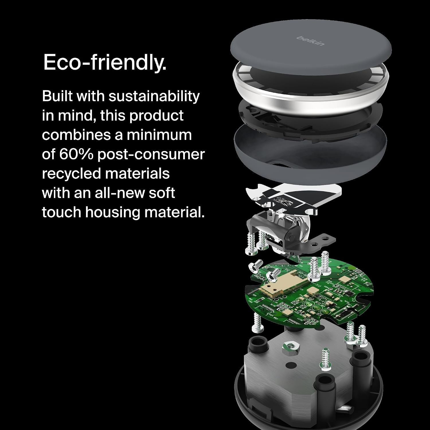 Belkin Fast Charge Pro 2-in-1 Wireless Charging Dock with MagSafe 15W Fast Charge iPhone Charger Compatible with iPhone 16, 15, 14, 13, and 12 Series, AirPods, and Other MagSafe Enabled Devices