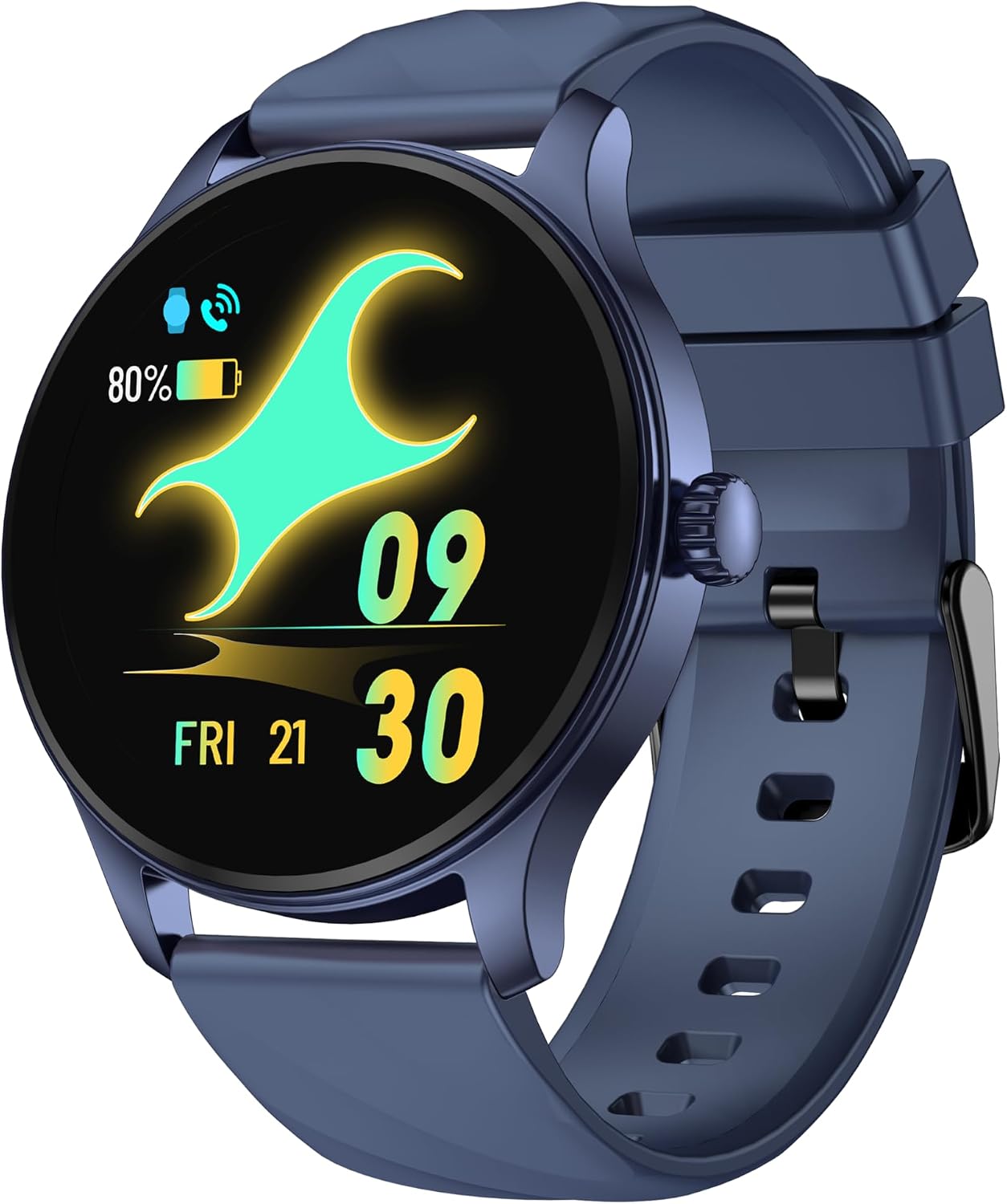 Fastrack Limitless XR1 Smart Watch-1.38" UltraVU HD Display, BT Calling, Fast Charge, 100+ Sports Mode, Calculator, Heart Rate Monitor, AI Voice Assistant, IP68, Smartwatch for Men & Women (Blue)