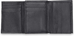 Tri-Fold Organised Wallet Flat Nappa Genuine and Smooth Leather Upper IM2021XDA0006-400-Navy Blue