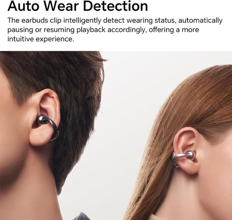 HONOR Choice Earbuds Clip 2 Pro, Open-Ear Wireless Earphones with Titanium Arch Bridge 2.0, 44-Hour Battery Life, 12mm Dual-Magnetic Drivers, Wireless Charging Support, IP54 Water Resistant, Rose Gold