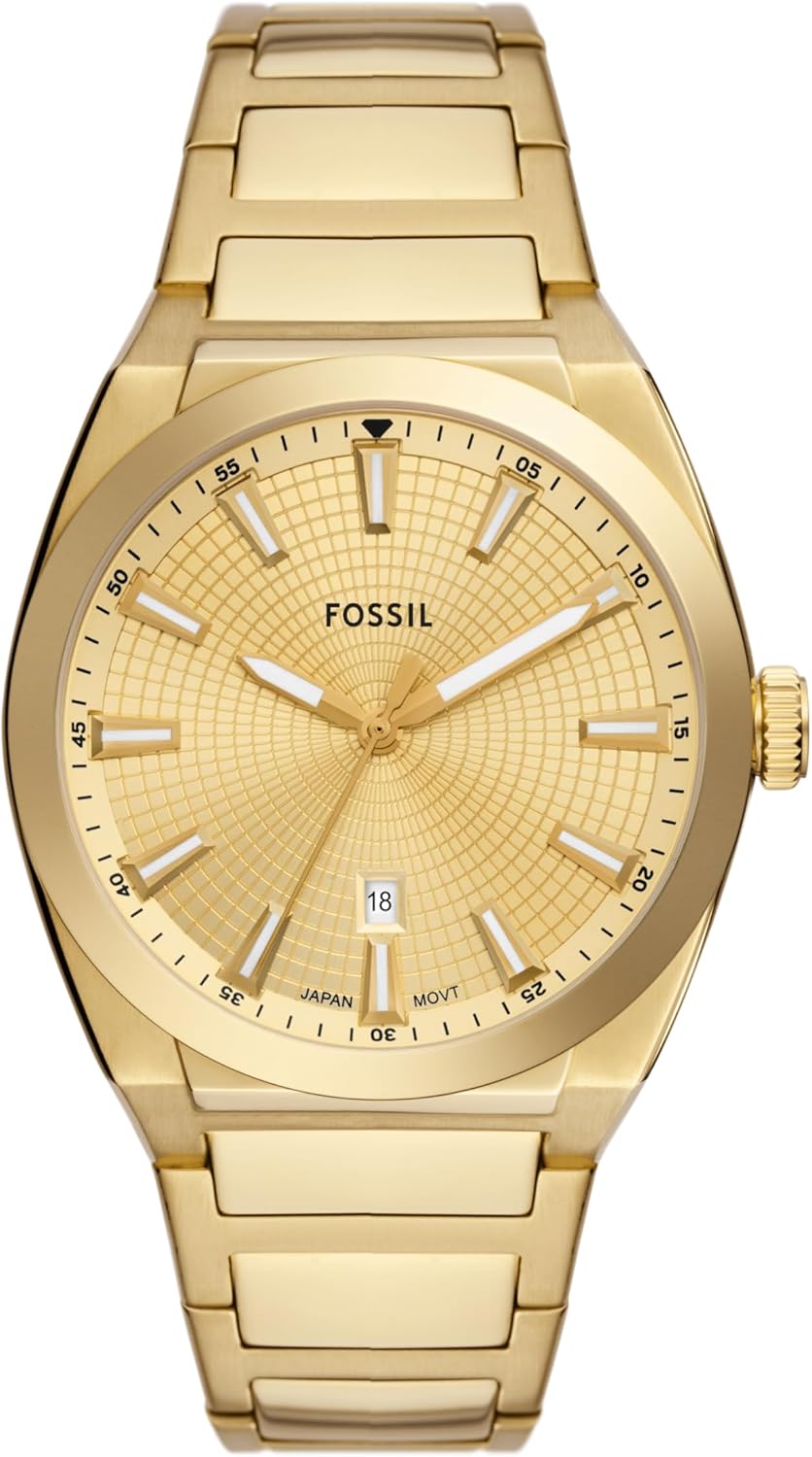 Fossil Everett Men's Watch with Stainless Steel or Leather Band