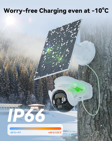 Imou 4G LTE Solar Security Camera for Home, 3K Wireless Outdoor Camera with Solar Panel, Outdoor Surveillance Cameras, Dome Surveillance Cameras AOV PT with 3W Solar Panel, Works with Alexa