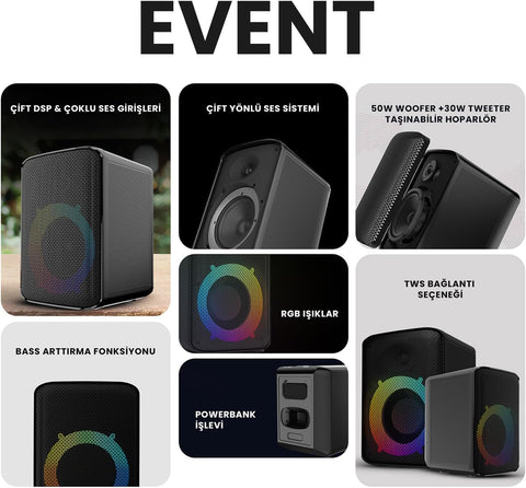 HiFuture Event Dancing Light Party Speaker