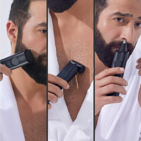 Xiaomi Grooming Kit Pro, 40 length settings, Face, Hair, Body - Everything-in-One Professional Styling Trimmer, Body Grooming, Nose & Ear Hair Trimming, Hair Clippers, Beard Combs, Quick Charge